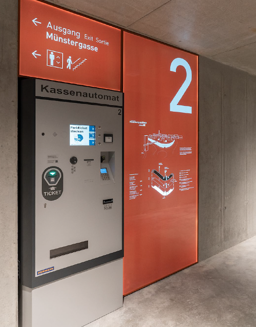 Caisse de gestion pour parking